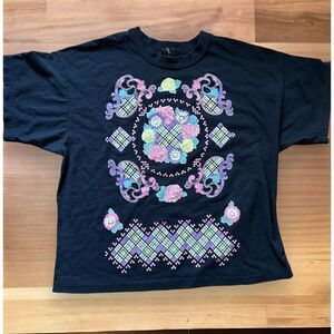 Vintage 80s Carlton Fashion Mosaic T Shirt Grandmacore Women’s Sz 20W 2XL